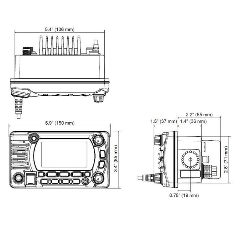 Судовая радиостанция Standard Horizon GX1850E